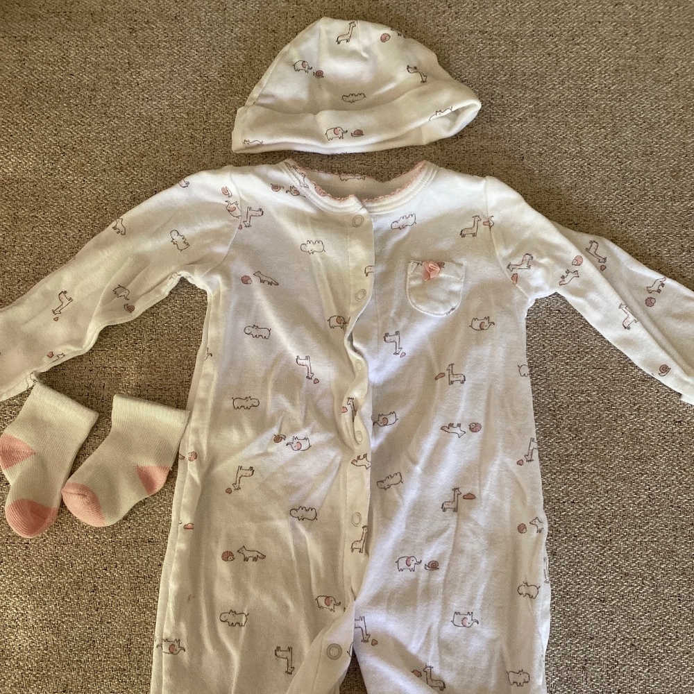 Carters converter gown set 3 month